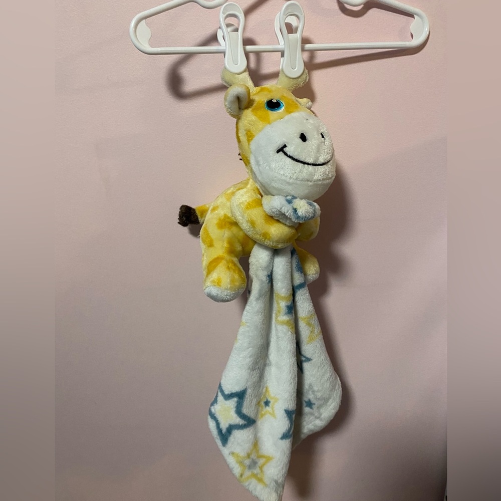 Little Beginnings Baby Giraffe Plush Lovey Security Blanket Star